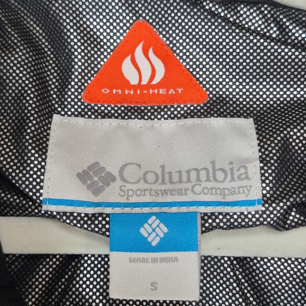 Columbia Omni-Heat Puffer Vest Mens Small Black Insulated Full Zip - Picture 3 of 8